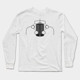 Packard Super Eight 1930s-1940s American classic car black outline graphic Long Sleeve T-Shirt